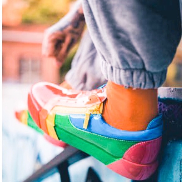 🌈giuseppe zanotti BNIB patent leather lowtop IT36 - Picture 7 of 16